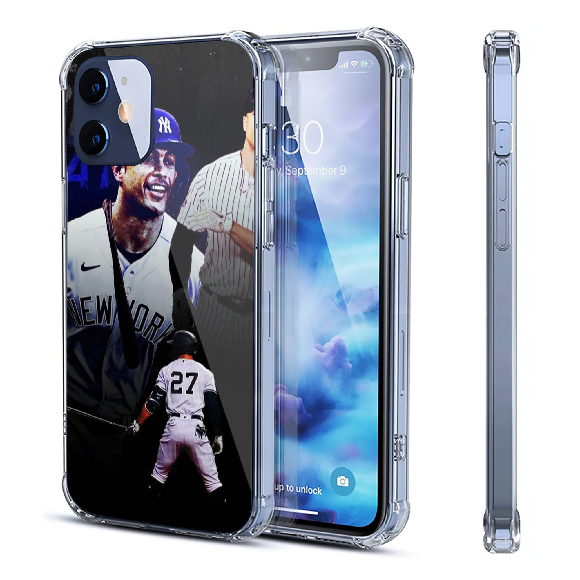 Giancarlo Stanton 36 Clear IPhone 12 Case – Soft TPU With UV Print – Enhanced Drop Protection, Precise Fit, Anti-Fingerprint, Customizable Design, Scratch-Resistant, Yellow-Resistant
